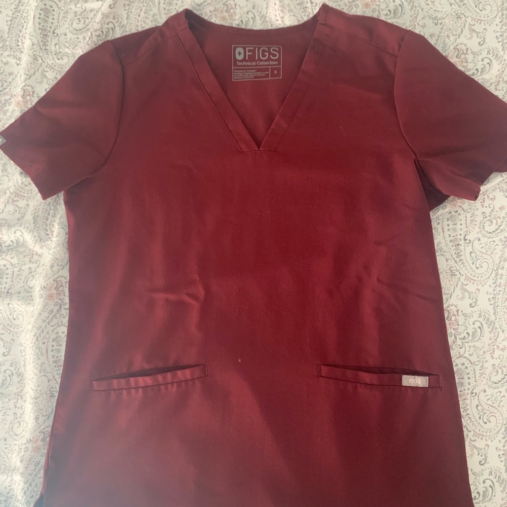 Figs Scrubs-burgundy